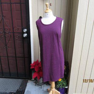 #727  NEW WOMAN'S DEEP PURPLE SHEATH DRESS BY 32* COOL  (SIZE XXL / 16W)